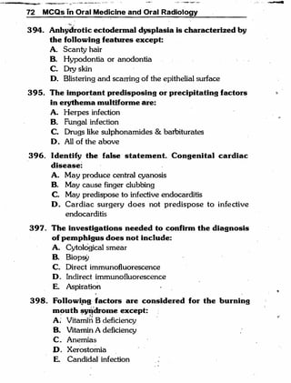 MCQ Oral medicine and oral radiology.pdf