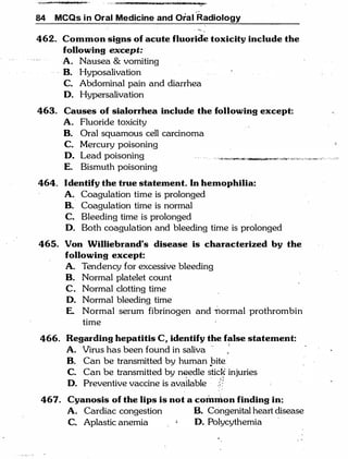 MCQ Oral medicine and oral radiology.pdf