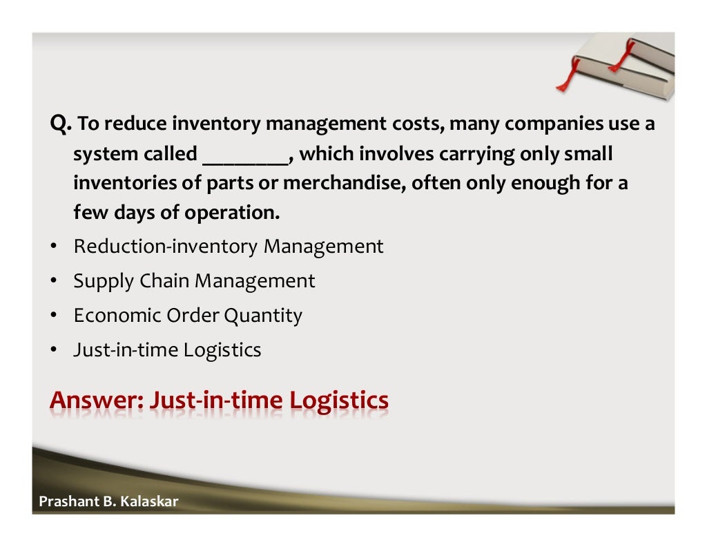 Operations & Supply Chain Management MCQ