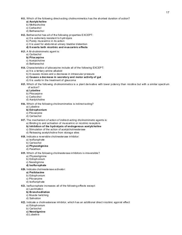 MCQ Pharmacology MCQ Pharmacology