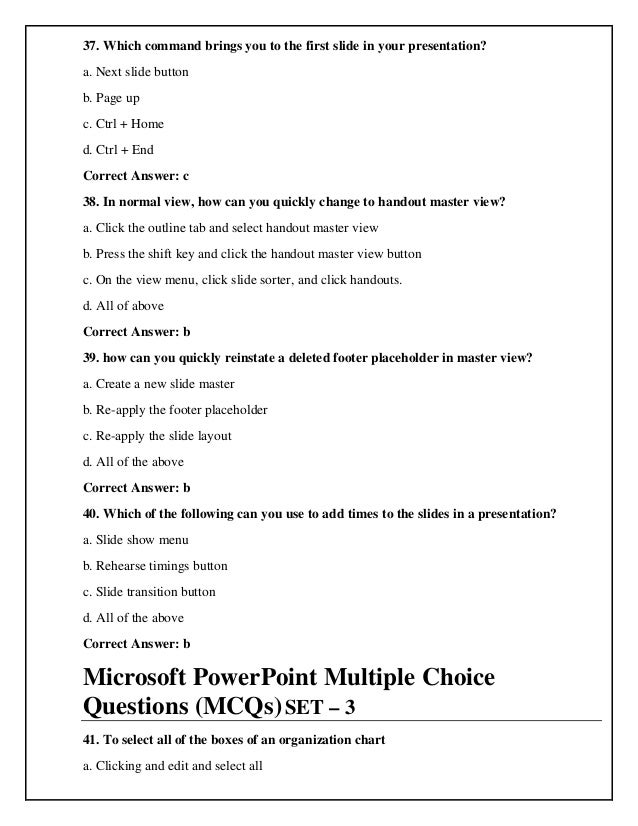 Mcq Powerpoint 07