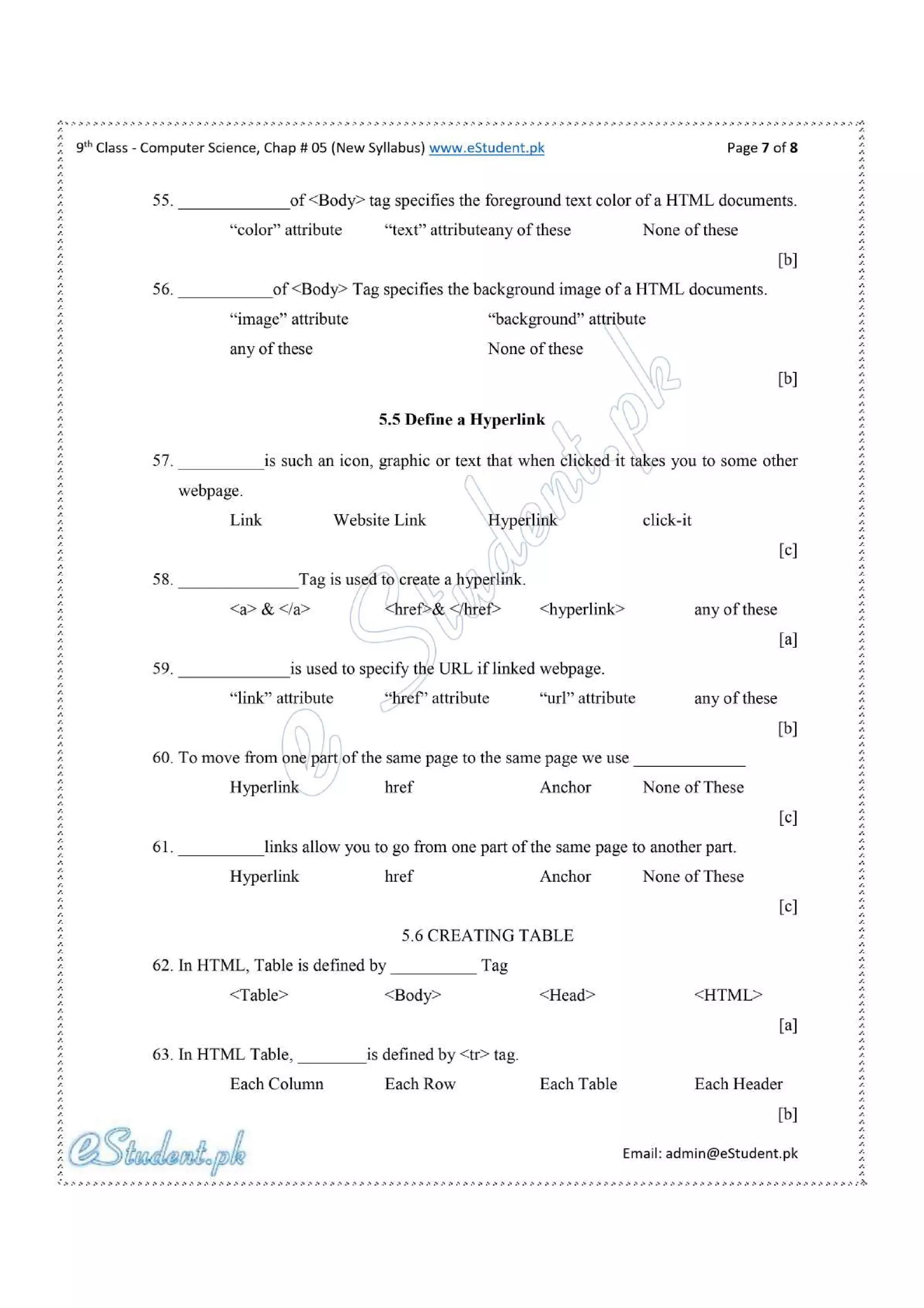 Mc qs ch 5 computer 9th by e-student