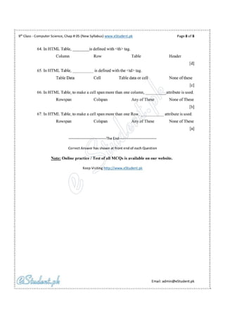 Mc qs ch 5 computer 9th by e-student | PDF