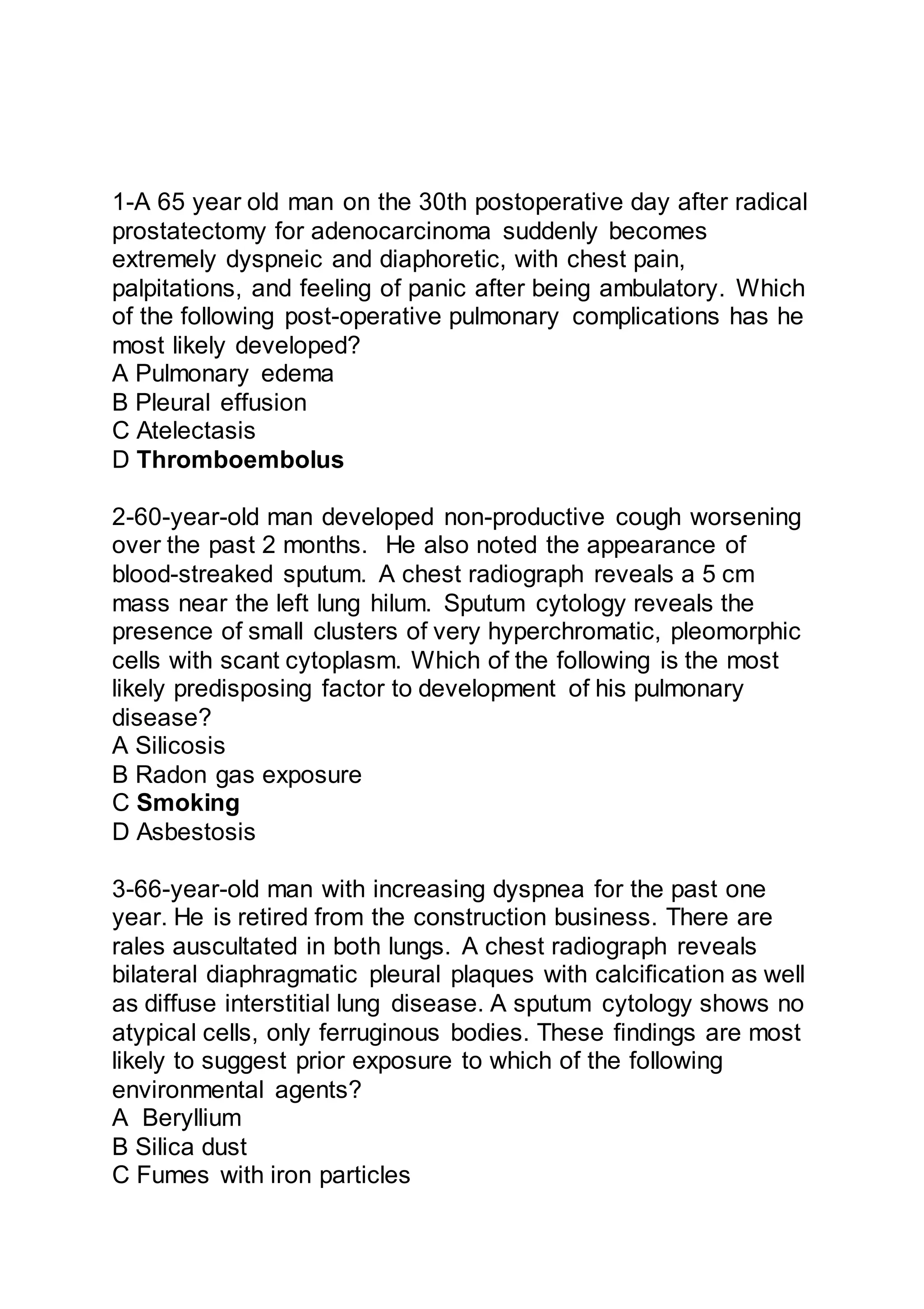 MCQs respiratory system | DOCX