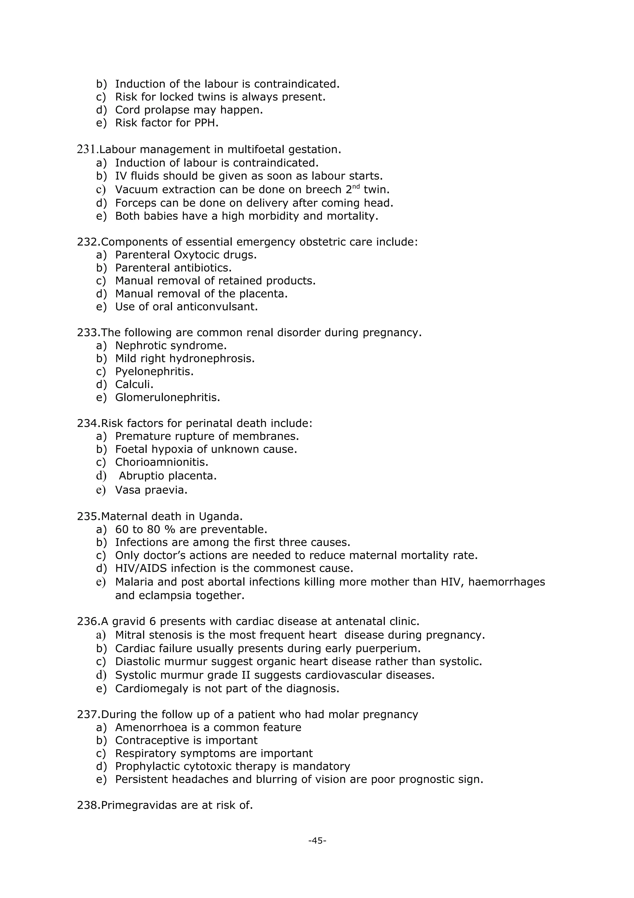 Mcqs For Obstetrics And Gynaecology Pdf