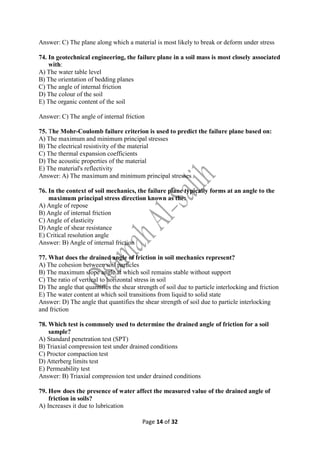 Soil Sample Questions MCQ Soil mechanics questions (Soil shear strength).pdf