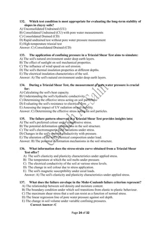 Soil Practical Test Questions MCQ Soil mechanics questions (Soil shear strength).pdf