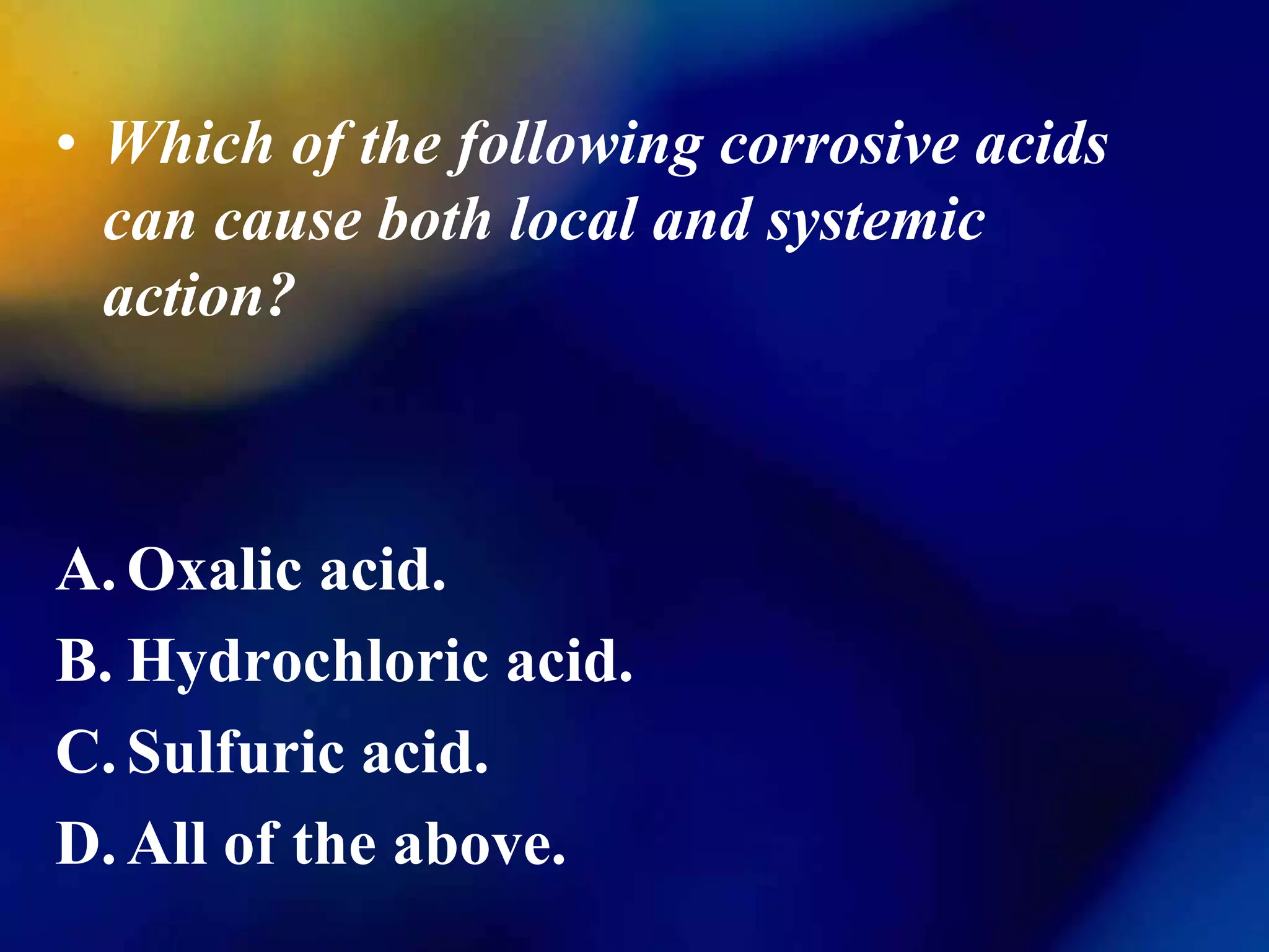 MCQs in TOXICOLOGY | PPTX