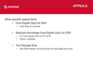 Cost Report Worksheet S-10, Uncompensated Care, and Other Updates