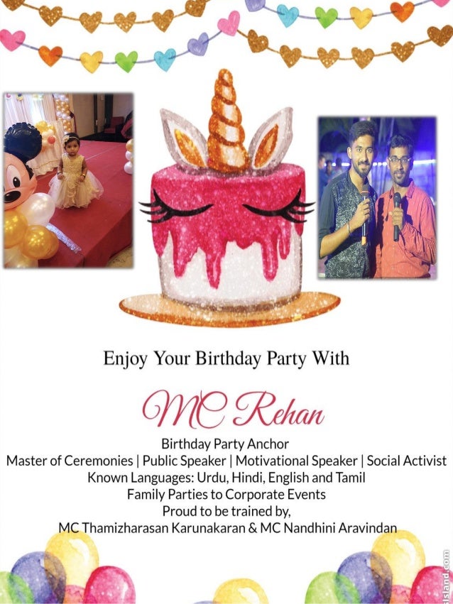 Chennai Mc Rehan Birthday Party Contact Profile