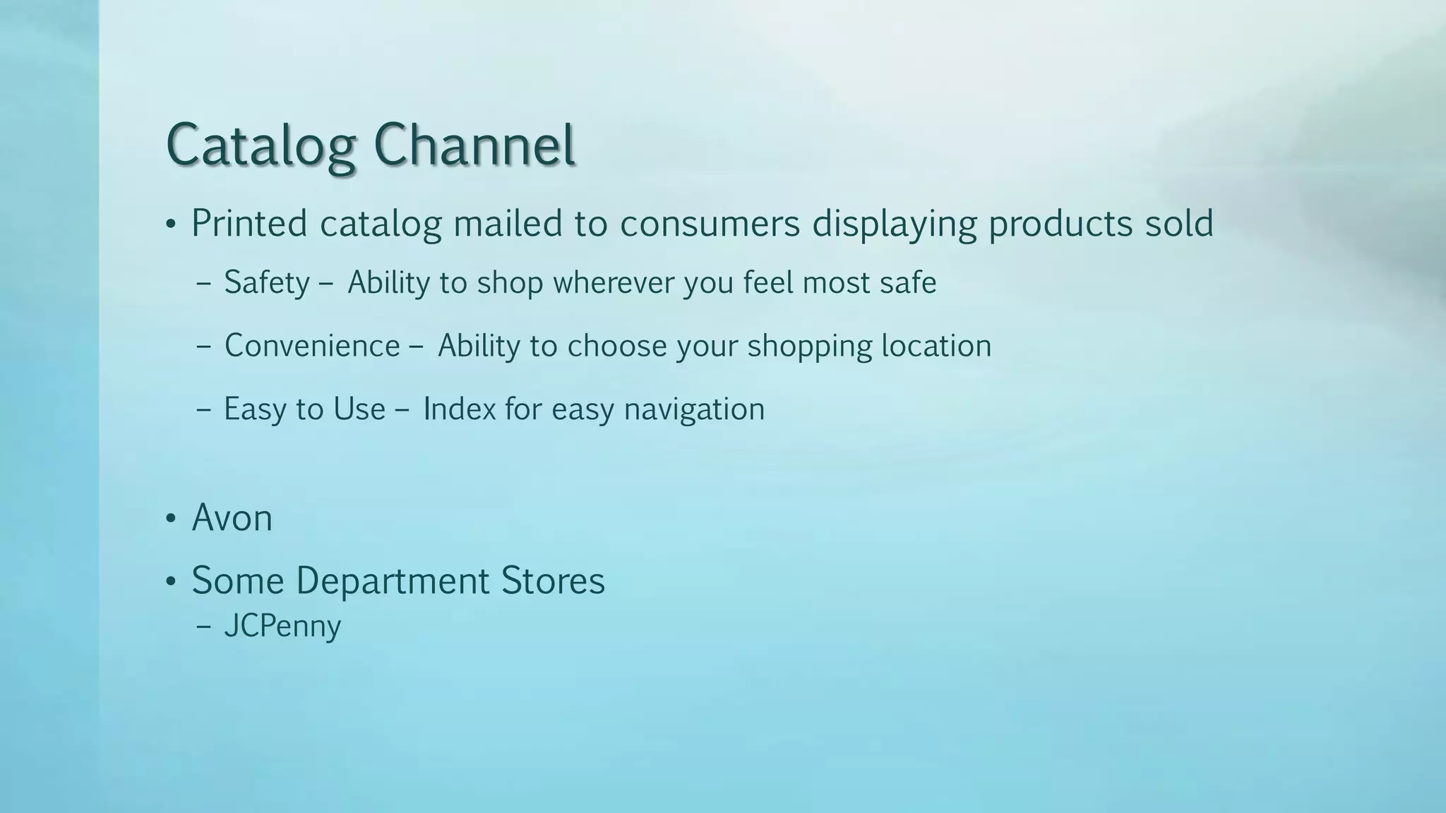Multichannel retailing PPTX