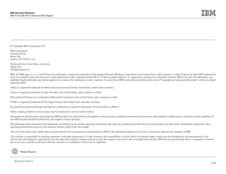 IBM Security Solutions
IBM X-Force® 2010 Trend and Risk Report




© Copyright IBM Corporation 2011

IBM Corporation
Software Group
Route 100
Somers, NY 10589 U.S.A.

Produced in the United States of America
March 2011
All Rights Reserved

IBM, the IBM logo, ibm.com and X-Force are trademarks or registered trademarks of International Business Machines Corporation in the United States, other countries, or both. If these and other IBM trademarked
terms are marked on their first occurrence in this information with a trademark symbol (® or ™), these symbols indicate U.S. registered or common law trademarks owned by IBM at the time this information was
published. Such trademarks may also be registered or common law trademarks in other countries. A current list of IBM trademarks is available on the web at “Copyright and trademark information” at ibm.com/legal/
copytrade.shtml

Adobe is a registered trademark of Adobe Systems Incorporated in the United States, and/or other countries.

Linux is a registered trademark of Linus Torvalds in the United States, other countries, or both.

Microsoft and Windows are trademarks of Microsoft Corporation in the United States, other countries, or both.

UNIX is a registered trademark of The Open Group in the United States and other countries.

Java and all Java-based trademarks and logos are trademarks or registered trademarks of Oracle and/or its affiliates.

Other company, product or service names may be trademarks or service marks of others.

Information in this document concerning non-IBM products was obtained from the suppliers of these products, published announcement material or other publicly available sources. Questions on the capabilities of
non-IBM products should be addressed to the suppliers of those products.

All performance data contained in this publication was obtained in the specific operating environment and under the conditions described above and is presented as an illustration. Performance obtained in other
operating environments may vary and customers should conduct their own testing.

The use of third-party data, studies and/or quoted material does not represent an endorsement by IBM of the publishing organization, nor does it necessarily represent the viewpoint of IBM.

The customer is responsible for ensuring compliance with legal requirements. It is the customer’s sole responsibility to obtain advice of competent legal counsel as to the identification and interpretation of any
relevant laws and regulatory requirements that may affect the customer’s business and any actions the customer may need to take to comply with such laws. IBM does not provide legal advice or represent or warrant
that its services or products will ensure that the customer is in compliance with any law or regulation.



          Please Recycle



    WGL03007-USEN-00
                                                                                                                                                                                                                    130
 