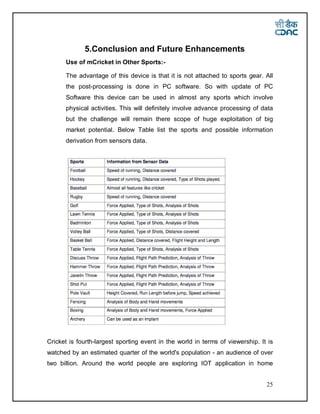 M cricket project report | PDF