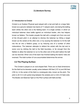 M cricket project report | PDF