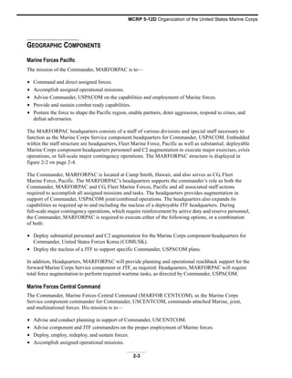 MCRP 5-12D Organization of United States Marine Corps 26 Aug15 | PDF