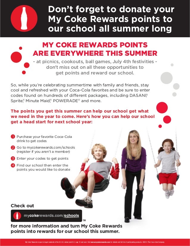 My Coke Reward schools summer_reminderflyer_final