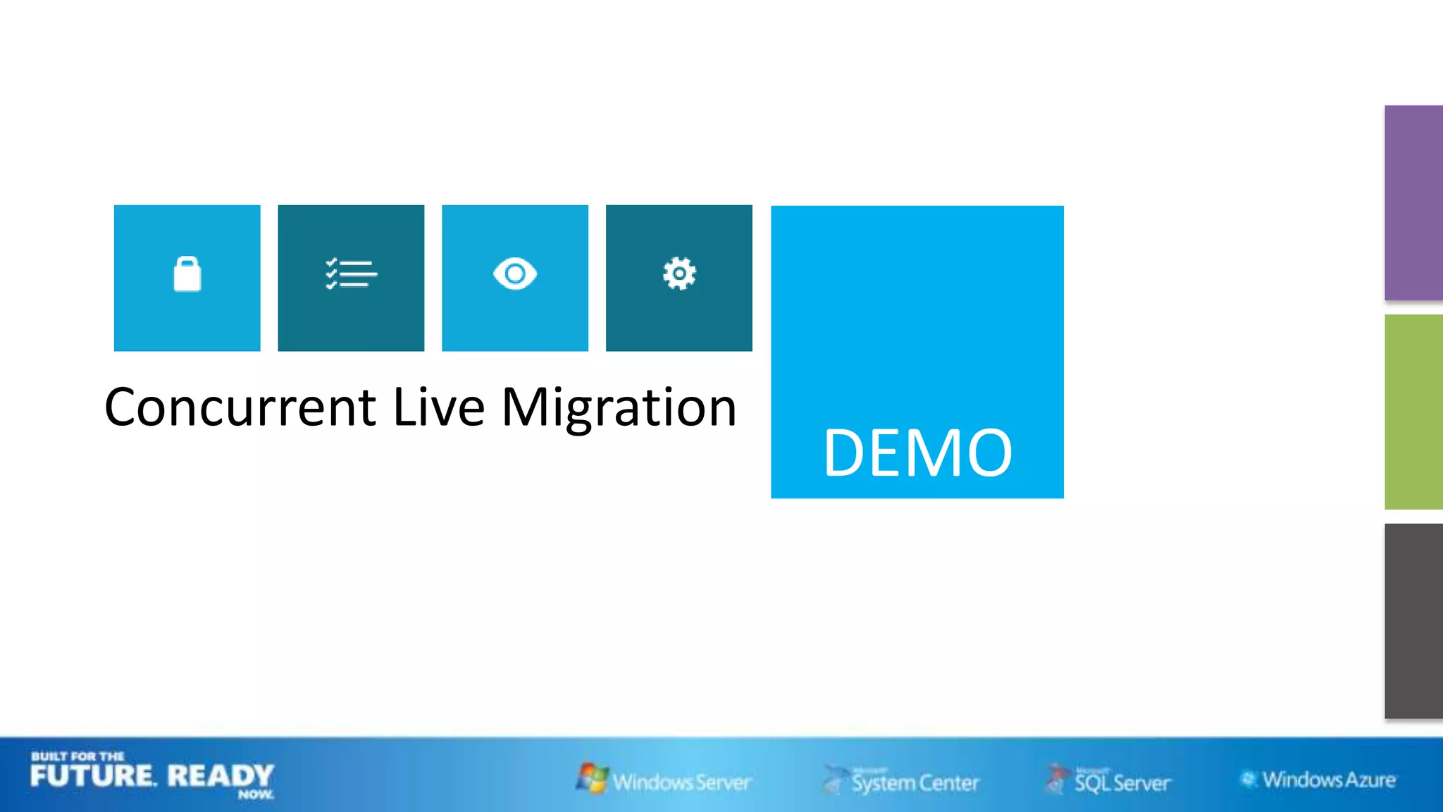 Concurrent Live Migration
                            DEMO
 