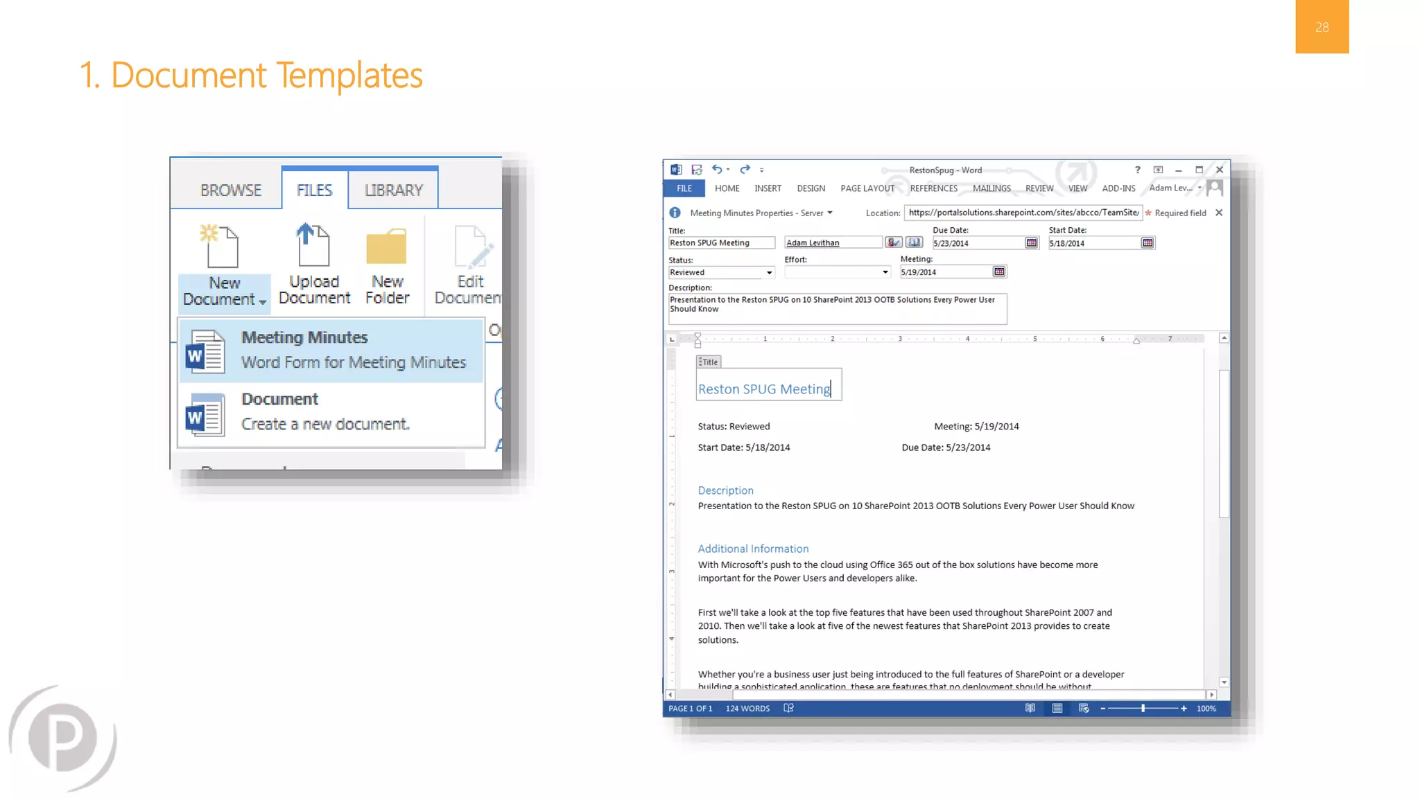1. Document Templates
28
 