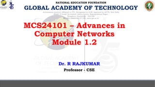 Advances in Computer Networks Module 1 part 2 | PDF