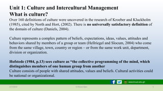 www.knust.edu.gh
2/7/2023 K Ohene Djan 5
Unit 1: Culture and Intercultural Management
What is culture?
Over 160 definition...