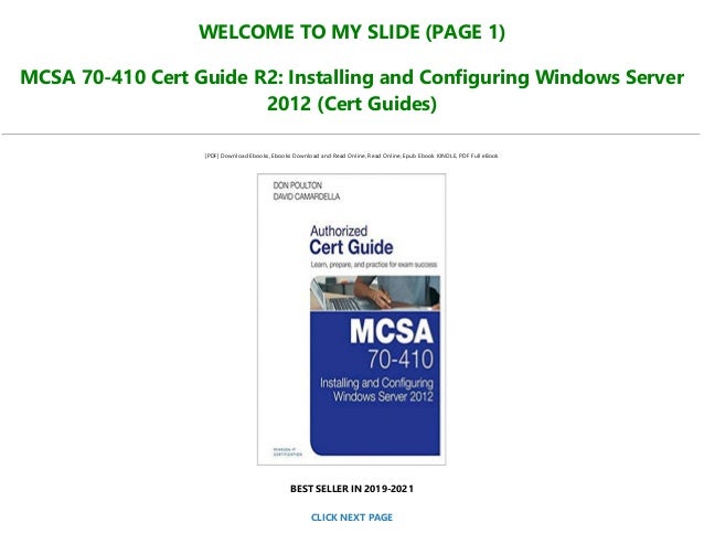 Best Pdf Mcsa 70 410 Cert Guide R2 Installing And Configuring Window Best Pdf Mcsa 70 410 Cert Guide R2 Installing And Configuring Window