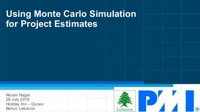 monte carlo simulation for project estimates v1 0 monte carlos simulation