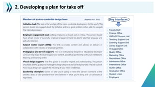 2. Developing a plan for take off
 