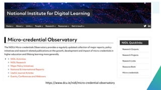 https://www.dcu.ie/nidl/micro-credential-observatory
 