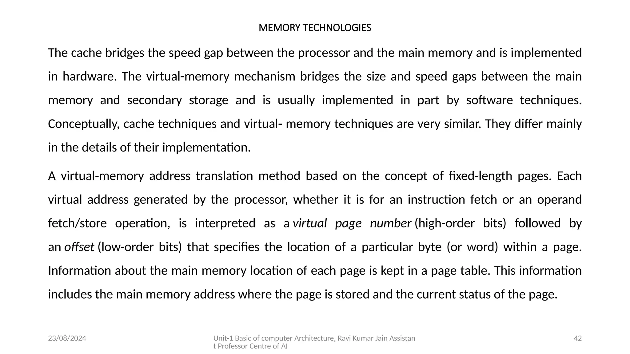 Modern computer architecture presentation | PPT