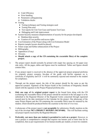 Mcsp 060 project guidelines july 2012 | PDF