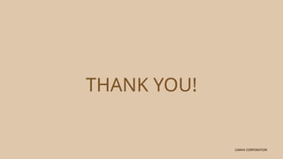 CANVA CORPORATION
CANVA CORPORATION
THANK YOU!
 