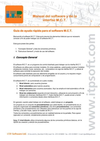 Mct software manual[1] | PDF