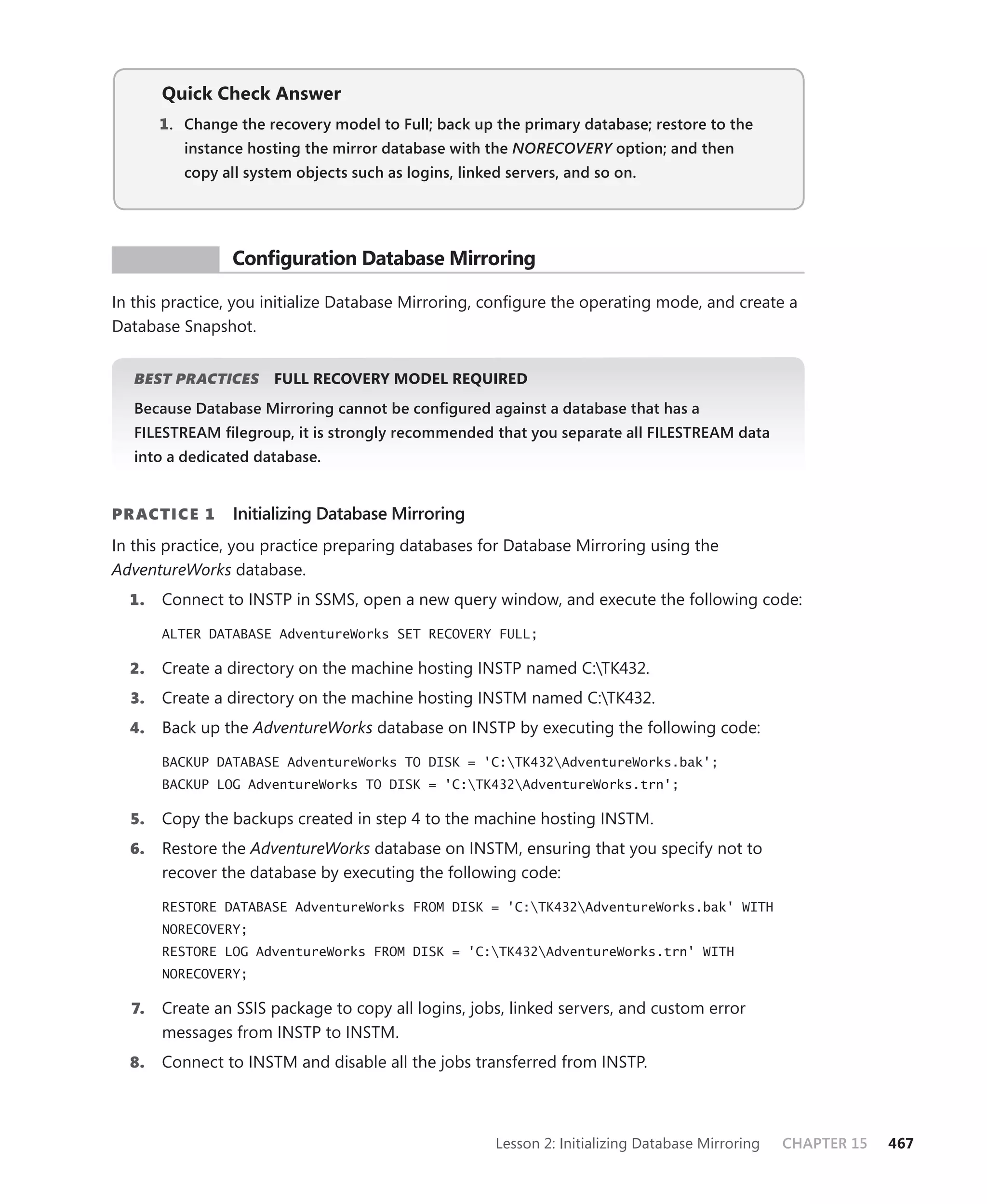 Mcts self paced training kit exam 432   sql server 2008 - implementation and maintenance
