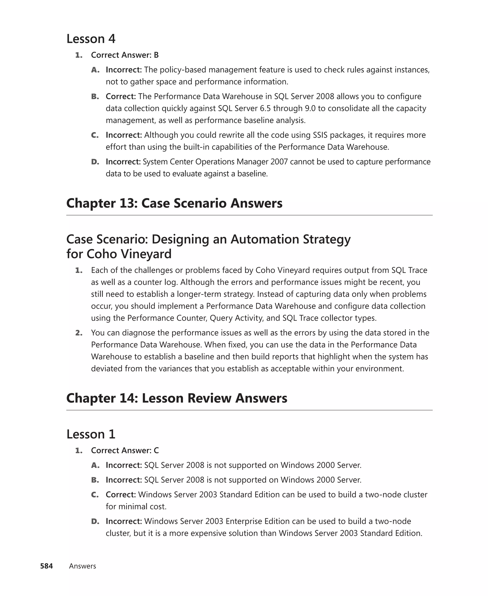 Mcts self paced training kit exam 432   sql server 2008 - implementation and maintenance