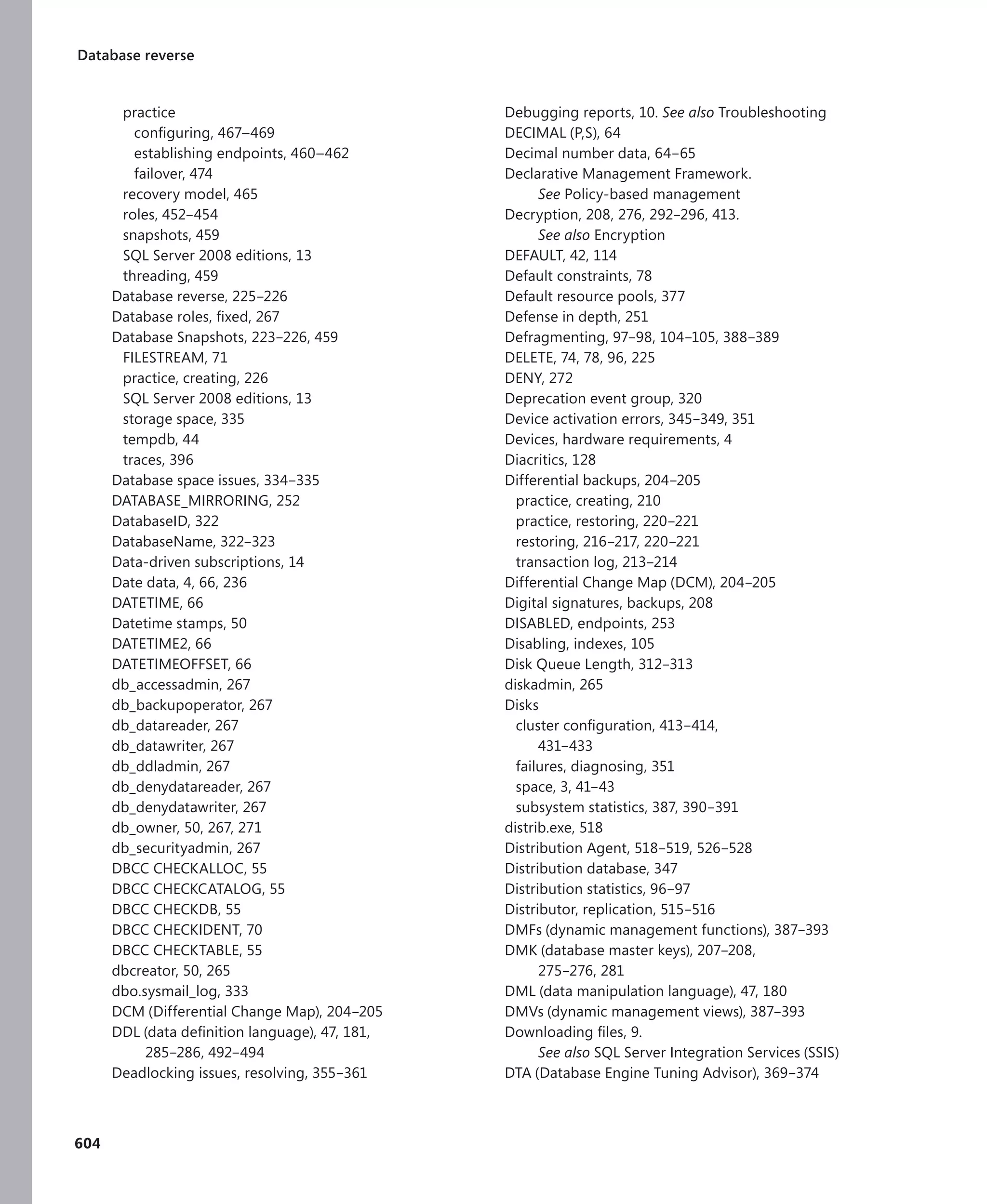 Mcts self paced training kit exam 432   sql server 2008 - implementation and maintenance