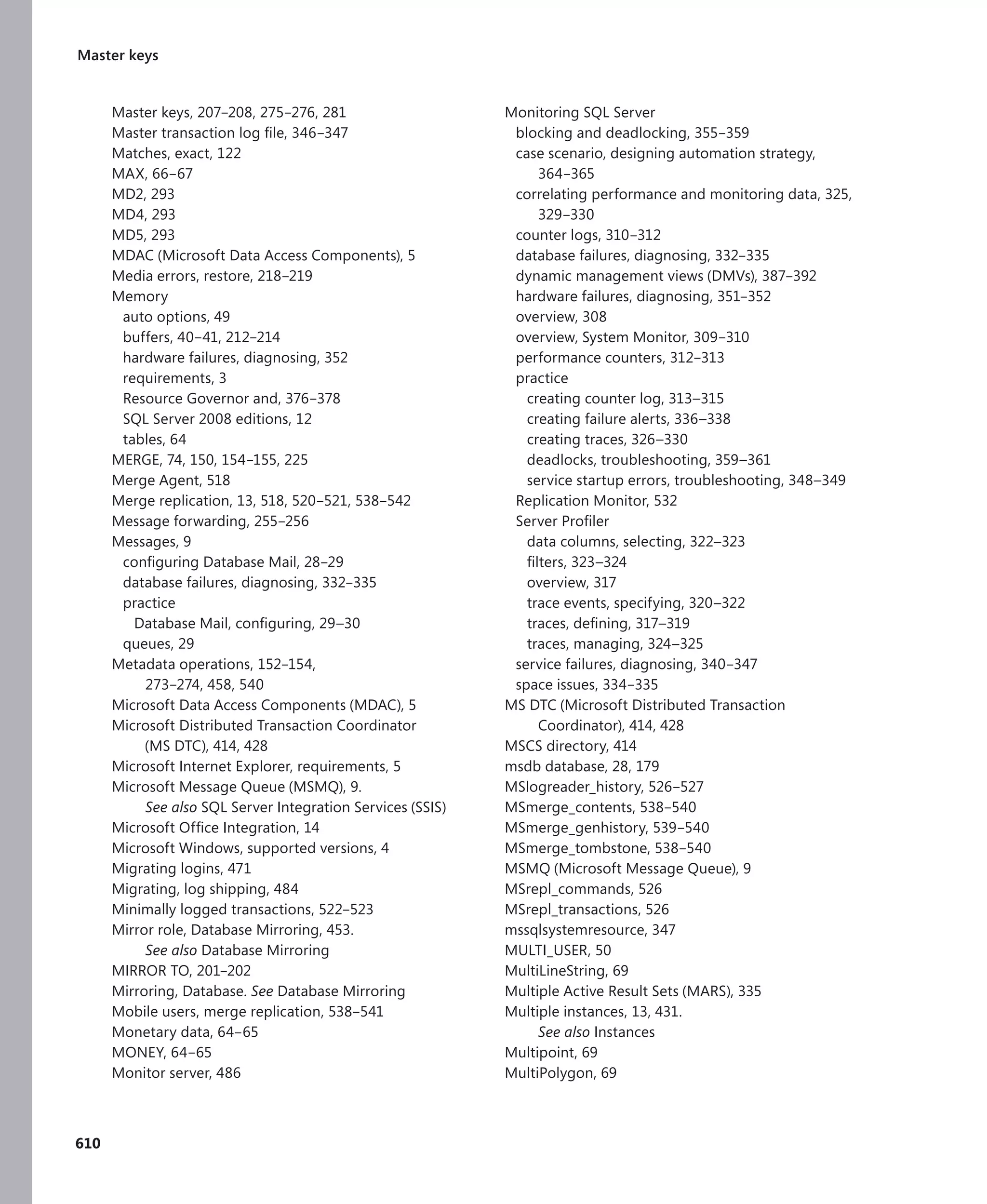 Mcts self paced training kit exam 432   sql server 2008 - implementation and maintenance