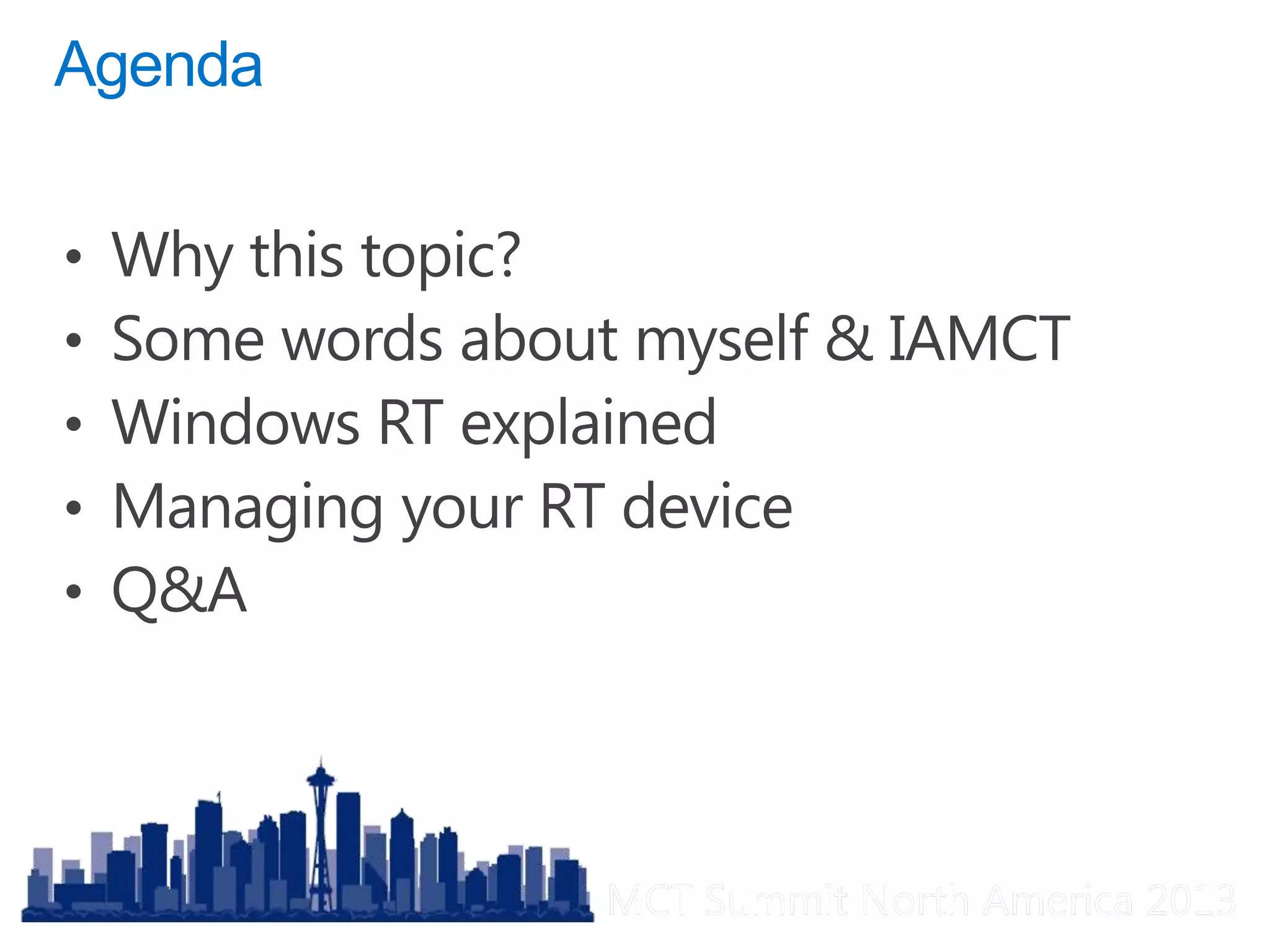 MCT Summit North America 2013MCT Summit North America 2013
 