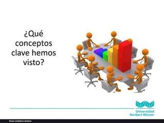 ¿Qué
conceptos
clave hemos
visto?
 