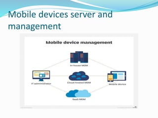 Mobile devices server and
management
 