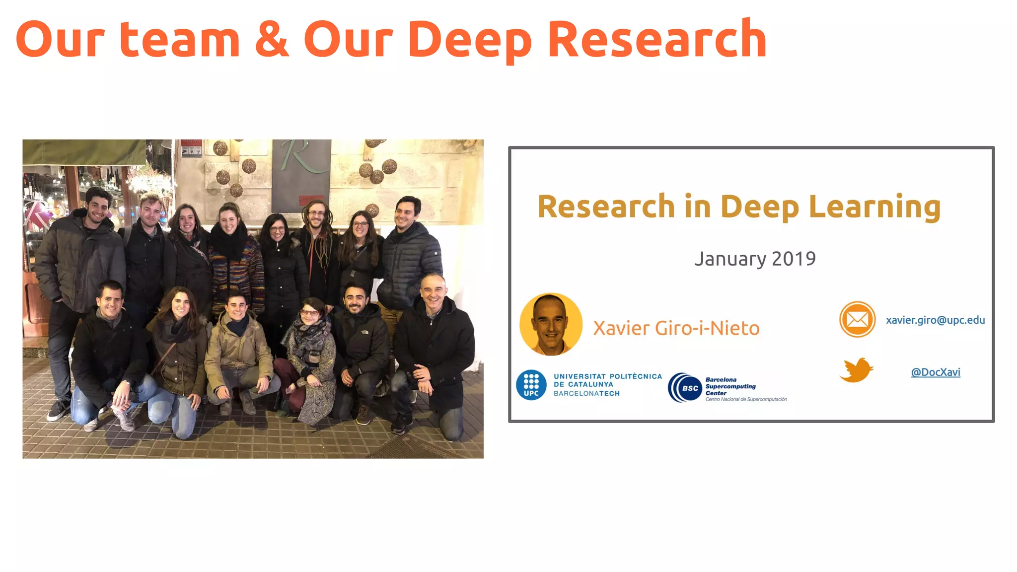 Our team & Our Deep Research
 