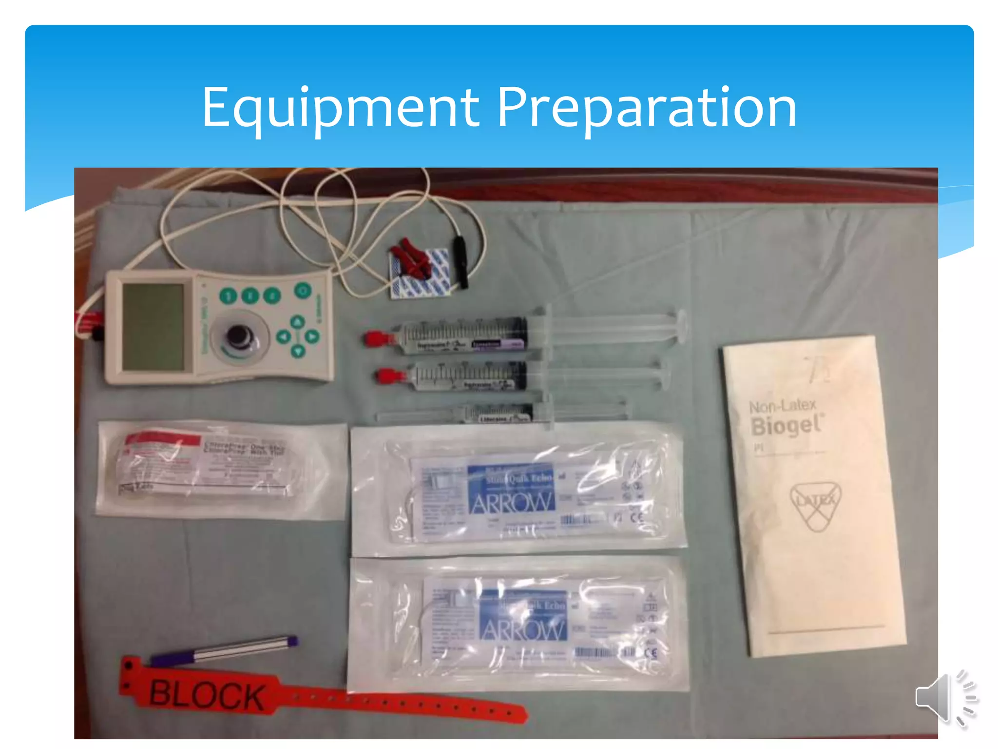 Equipment Preparation
 
