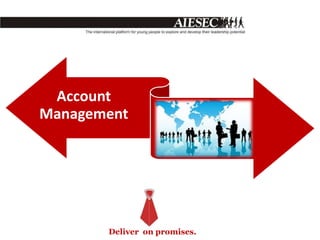 Account
Management




       Deliver on promises.
 
