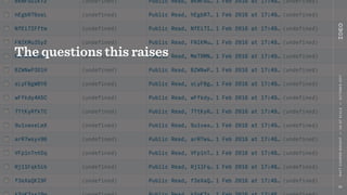 MATTCOOPER-WRIGHT••UXATSCALE••OCTOBER2017
29
The questions it raises
The questions this raises
 