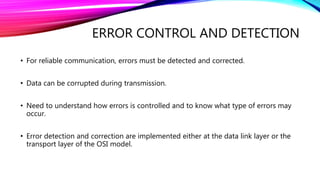 Error detection techniques | PPTX | Programming Languages | Computing