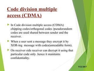 MULTIPLE ACCESS IN WIRELESS COMMUNICATION | PPT