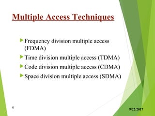 MULTIPLE ACCESS IN WIRELESS COMMUNICATION | PPT