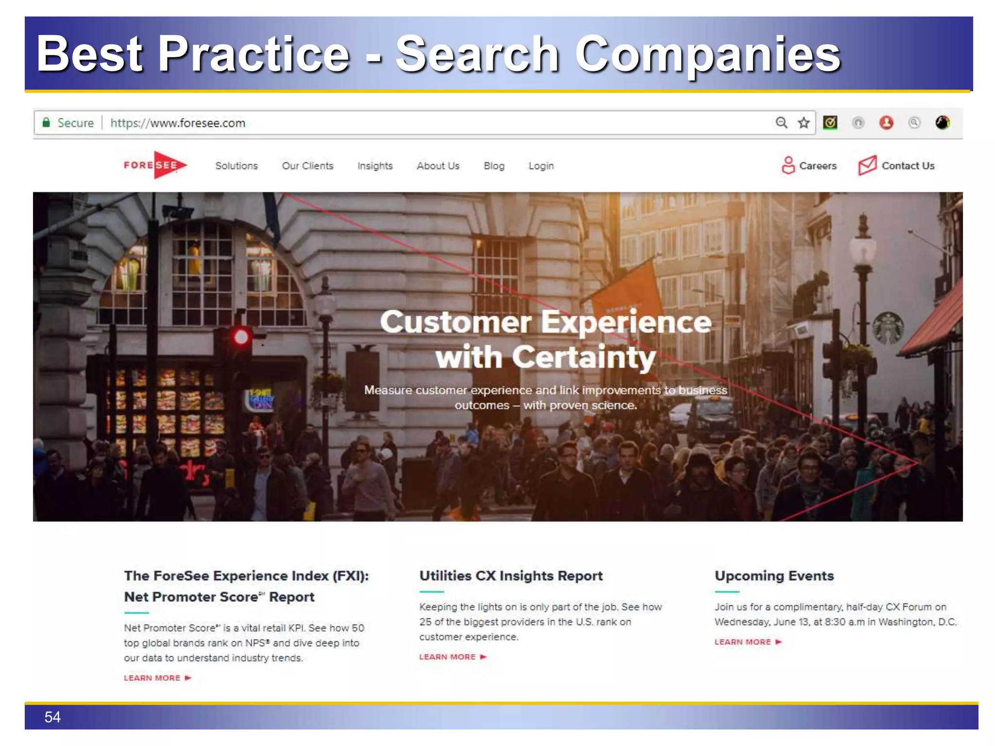 54
Best Practice - Search Companies
 