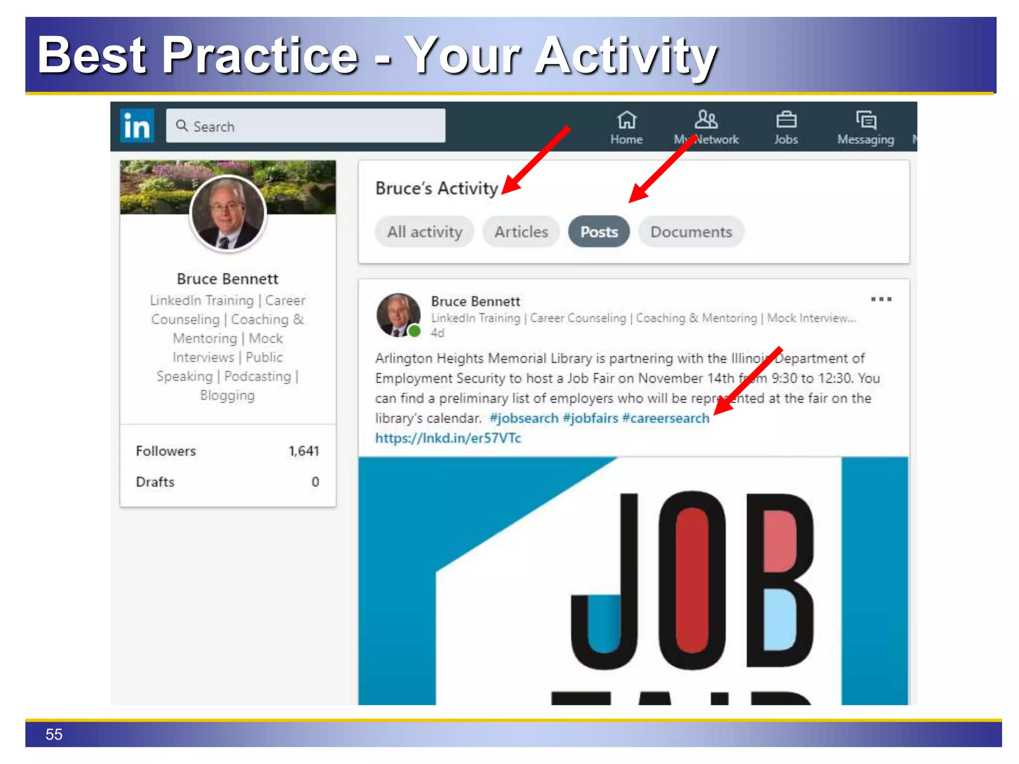 55
Best Practice - Your Activity
 