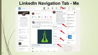 16
LinkedIn Navigation Tab - Me
 