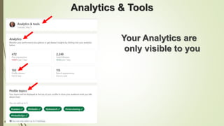 68
Analytics & Tools
Your Analytics are
only visible to you
 
